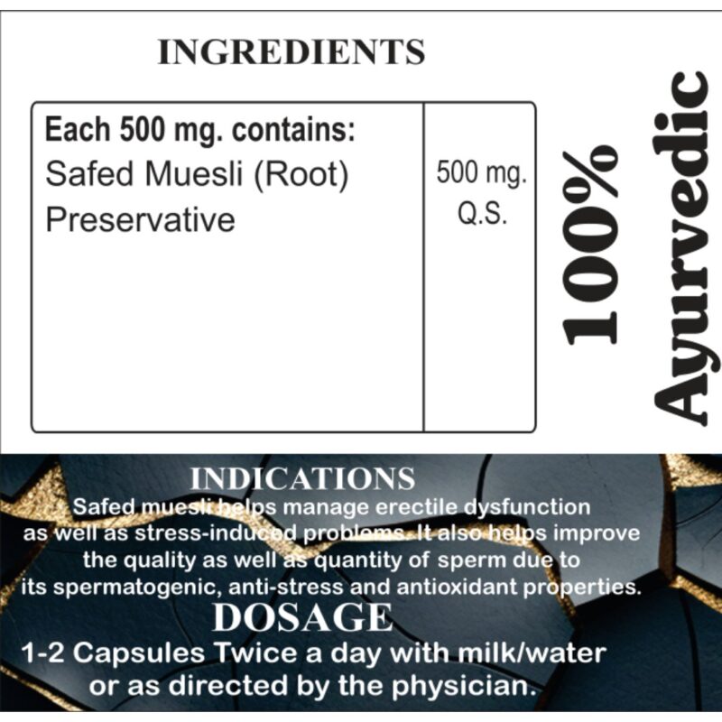 Safed Muesli Capsule - Natural Supplement - Image 3